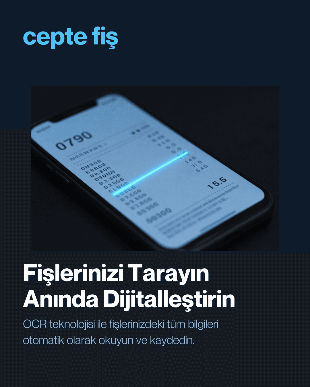 CepteFiş uygulaması ile fiş yükleme ekranı